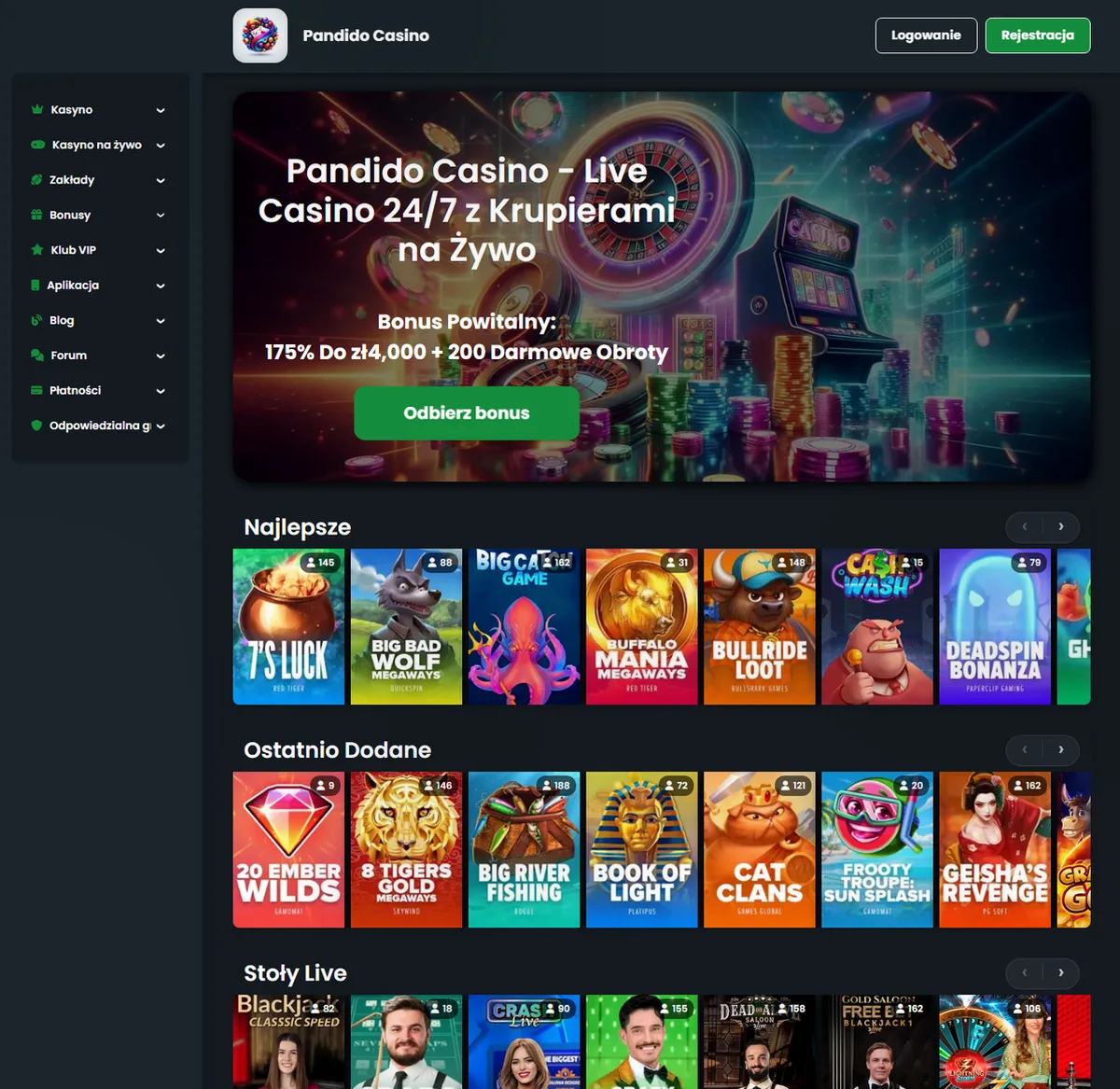Pandido Casino